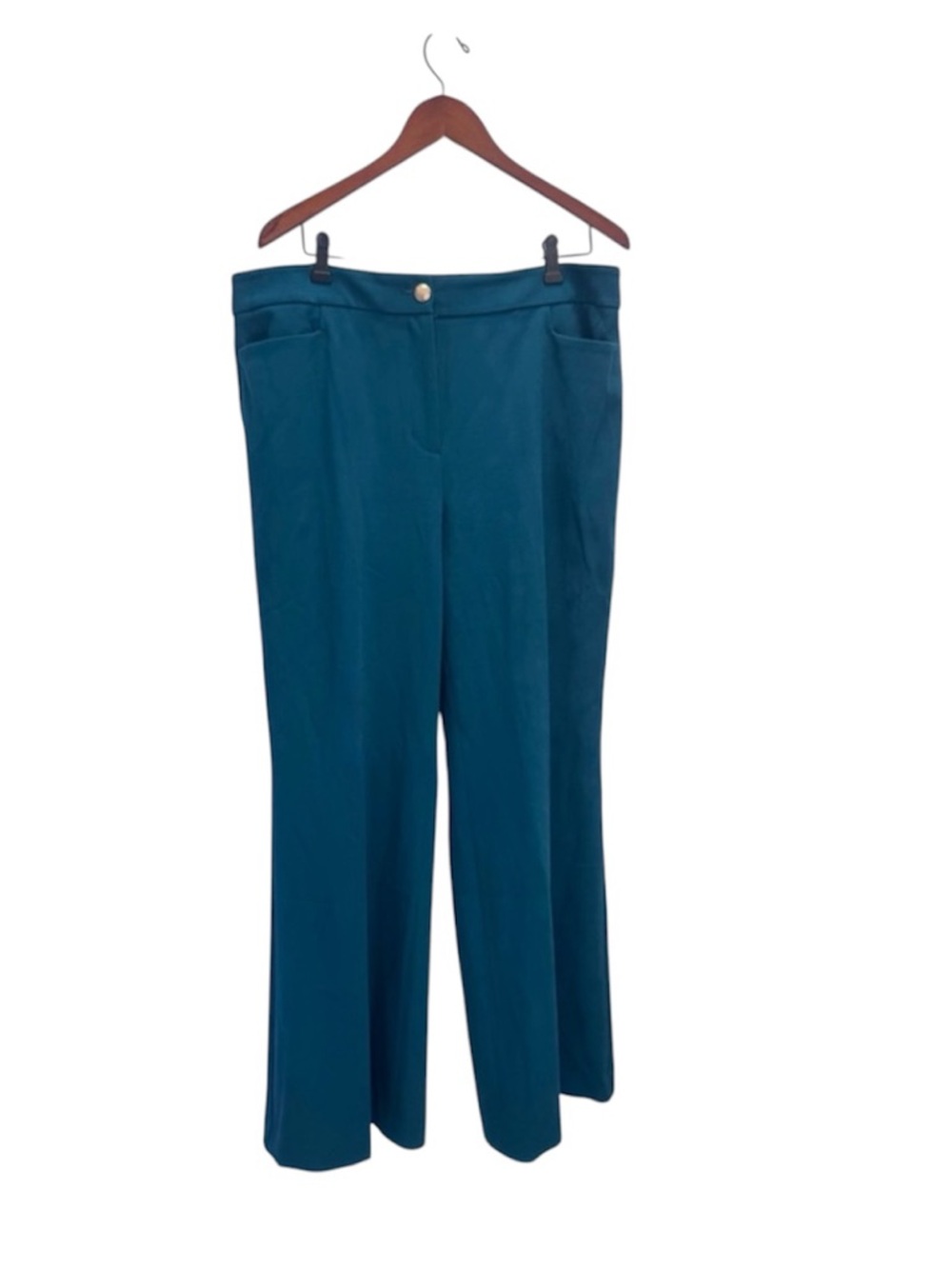 Talbots Providence Pant | Size 16 | Elegant Teal Women's Trousers